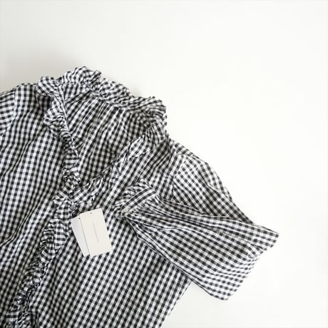 2024SS・人気完売品 / 未使用 / journal standard luxe / ギンガム フリルブラウス / 24050440008010 / 2511-0143