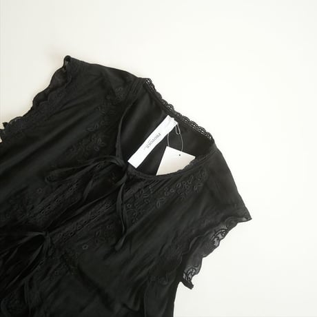 2025SS / DEUXIEME CLASSE同型お取扱い / PROVOKE / embroidery Nosleeve blouse / PV-030057 / 2509-0165