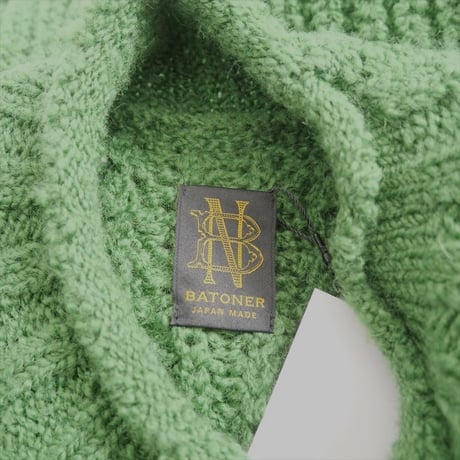 2021AW / BATONER / WALL YARN SIGNETURE MOCK NECK / BN-21FL-057 / 2406-0782