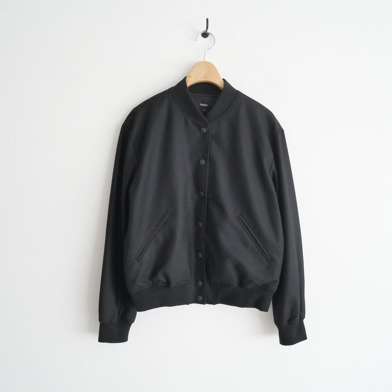 新品タグ付】Theory Sleek Saxony Varsity JKT