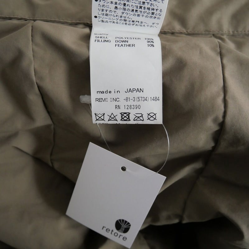 2021SS / REMI RELIEF / DOWN FOODY PARKA BROWN ...