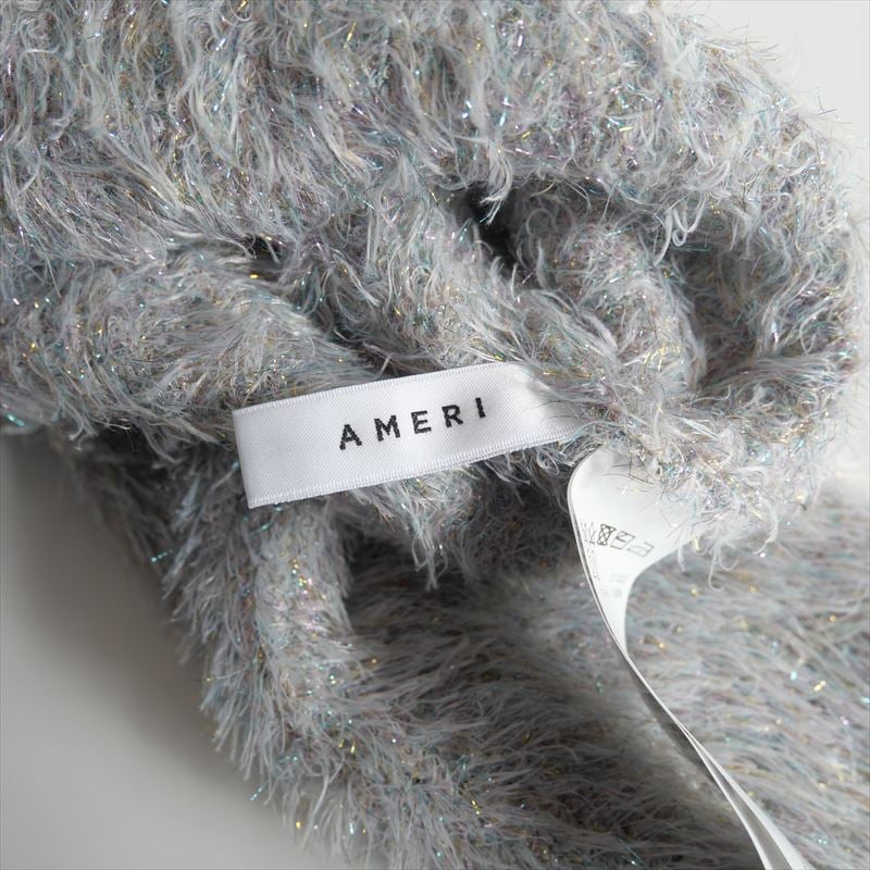2023AW / Ameri / GLITTER SHORT KNIT CARDIGAN /