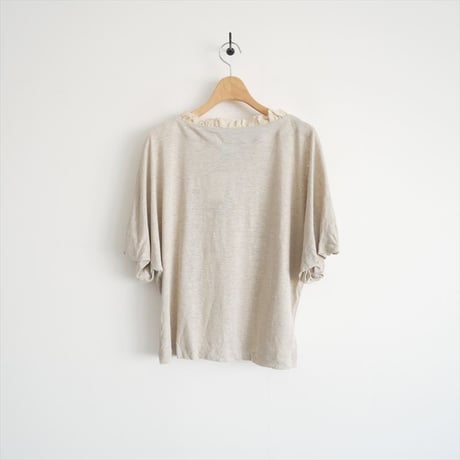未使用 / LOISIR / リネンガーゼ天竺バルーンスリーブプルオーバー / B0133LUB707 / 2511-1269