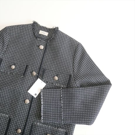 2023SS / IENA / ＆NAVYノーカラーツィード ジャケット / 23010900971010 / 2501-0160