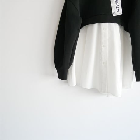 2025・人気完売品 / 未使用 / nagonstans / shirt layered round pullover / 470IA880-2161 / 2603-2012
