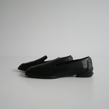 2023 / SHISEI / SQUARE LOAFERS / BLACK / 23013S / 2403-0304