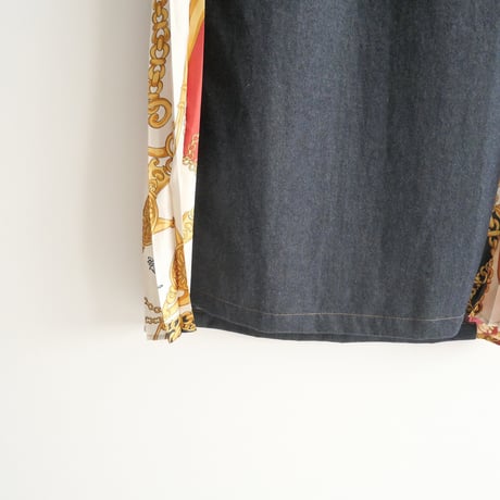 2021 / MUVEIL / SIDE SCARF PRINTED LONG DRESS / 2303-2093