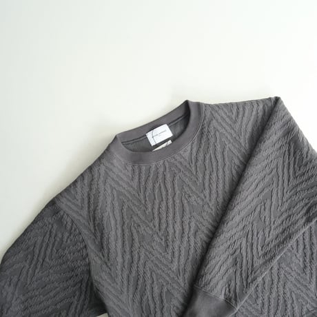 2023AW今季 / UNITED ARROWS / キルト ジャカード スウェット プルオーバー / 15122411052 / 2312-0751