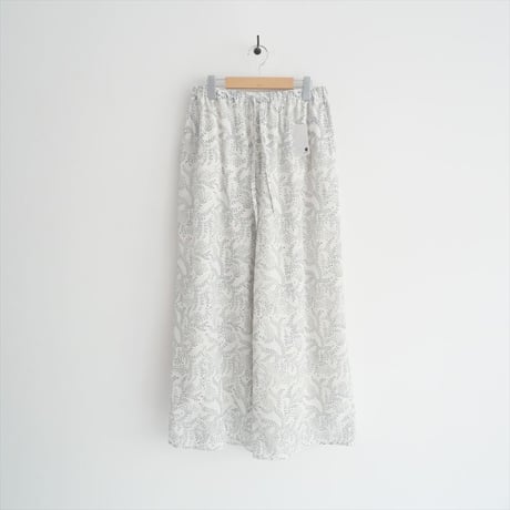 2024SS / maison de soil / Cotton Leaf & Flower Block Print Easy Pant / INMDS24074  / 2506-0431