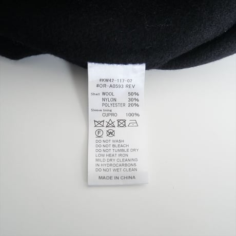 2024AW / ORCIVAL / Wool Beaver Hooded Long Coat / OR-A0593 / 2412-0795