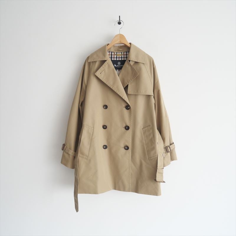 別注 AquascutumxL'ESSAGEのショートトレンチコート ジャーナル