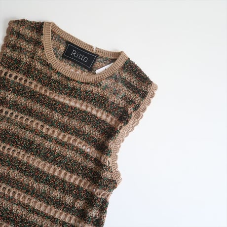2024SS / SPICK&SPAN購入品 / RITTO / シアーボーダーニット / 24080210000010 / 2505-0649