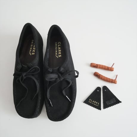 継続販売品 / CLARKS / Wallabee. / レディース ワラビー （ブラックスエード） / 26155522 / 2506-0971