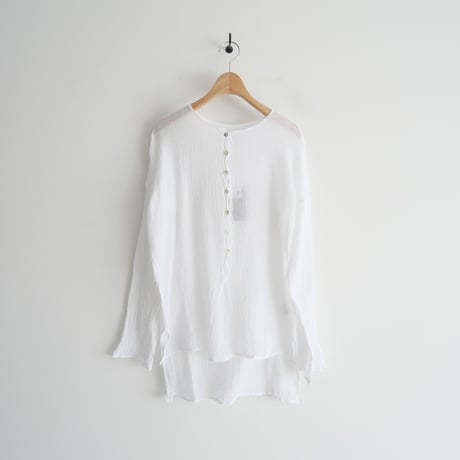 2023SS / 未使用 / Plage別注 / LES ATELIERS FRANCAIS DE CONFECTION / HENLY NECK L/SL シャツ3 / 2403-0295