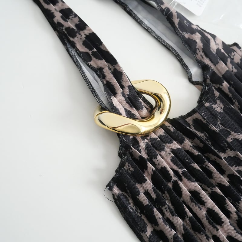 2023 / 未使用 / CELERI / LEOPARD BIG PLEATS バッグ /
