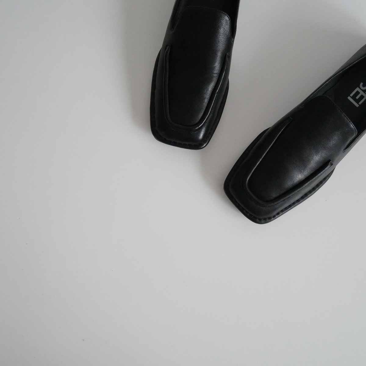 2023 / SHISEI / SQUARE LOAFERS / BLACK / 23013S