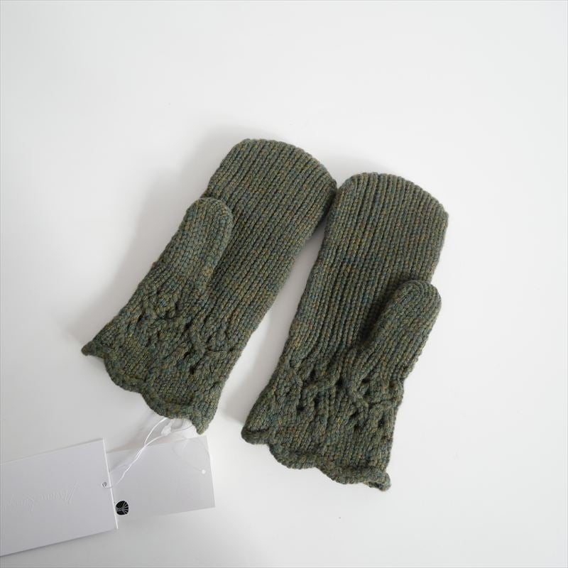 未使用 / Mame Kurogouchi / Floral Motif Hand-Knit