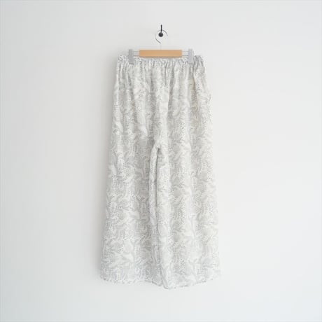 2024SS / maison de soil / Cotton Leaf & Flower Block Print Easy Pant / INMDS24074  / 2506-0431