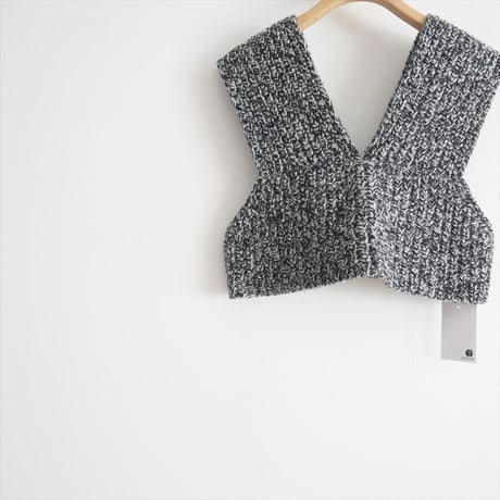 2023AW / HYKE / RIBBED SWEATER BUSTIER TOP / 11336 / 2506-0570