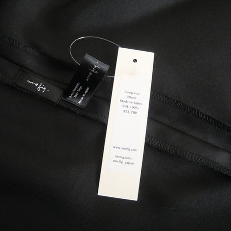継続販売品 / unefig. / Long vest / 2505-0014