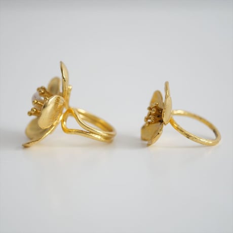 人気完売品 / KAJA BIJOUX / Carry Flower Ring / 2506-0820
