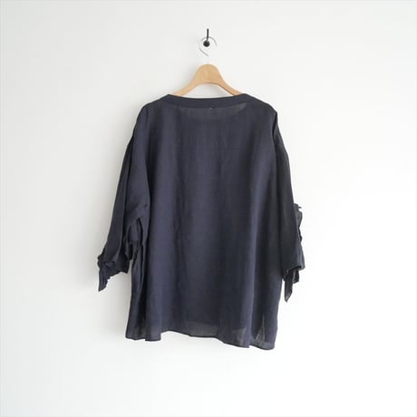 人気完売品 / 未使用 / journal standard luxe / フレンチリネン フリルプルブラウス / 24050440038020 / 2510-0019