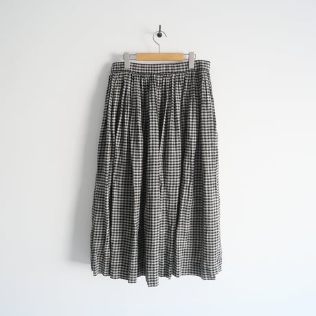 2023SS / jujudhau / GATHER SKIRT　ギンガムチェック / 2312-0700