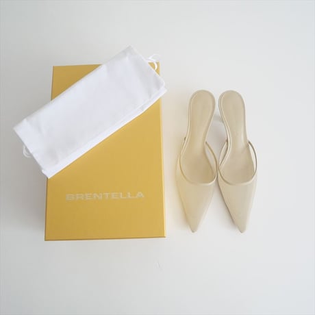 未使用 / Plage購入品 / BRENTELLA / MESH POINTED ミュール / 24093923010910 / 2506-1110