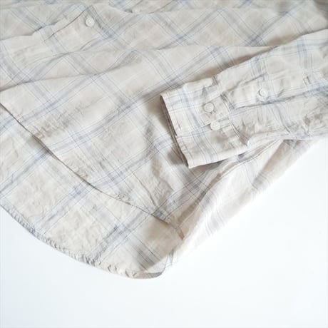 2026SS今季 SPICK&SPAN コットンボイルチェックシャツ 26050200306020 2605-1337