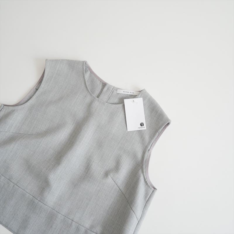 継続販売品 KEINA RITA CROPPED TOP in Gray KB251-055