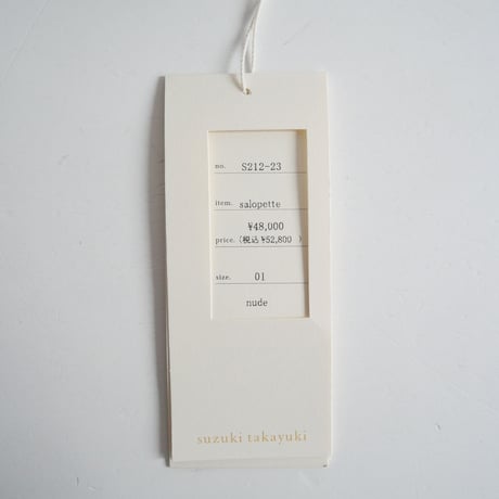 2021 / suzuki takayuki / salopette / S212-23 / 2312-0931