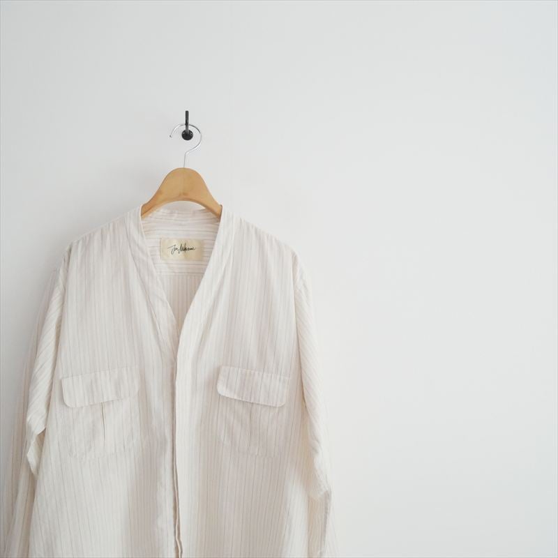 JUN MIKAMI コットンリネンVネックシャツ 2606-2101 | retore on