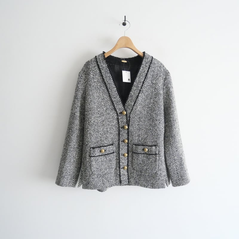 2022AW / DEUXIEME CLASSE / TWEED カーディガンジャケット MO...