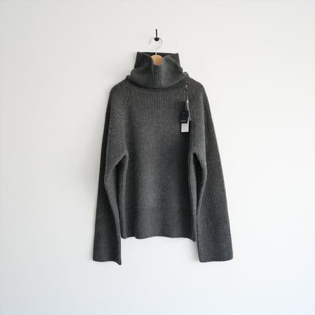 2023AW・人気完売品 / 未使用 / SINME / ミドルゲージタートルニット / S23AW-19 / 2511-0835
