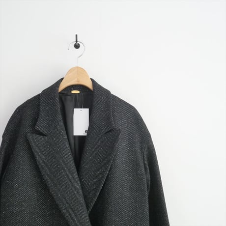 2021AW / MUSE de Deuxieme Classe / Nep tweed ハーフコート / 21020520416030 / 2402-0586