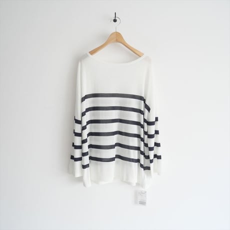 2024SS / 未使用 / SPICK&SPAN / ボートネックシアールーズニット / 24080200522020 / 2408-0500