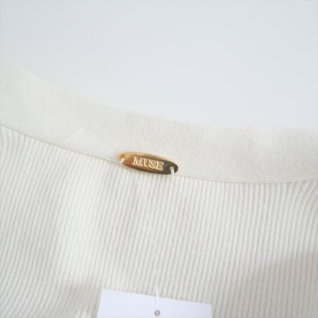 2023AW・人気完売品 / MUSE de Deuxieme Classe / Diner B RIB カーディガン / 23080520429030 / 2508-0757
