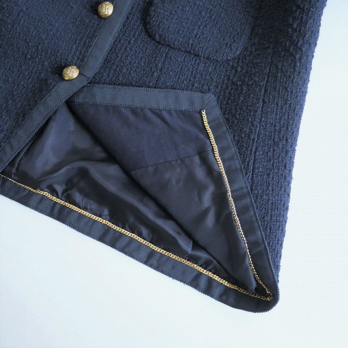 ドゥーズィエムクラス tweed Vネック ジャケット DEUXIEME CLASSE - Deuxieme Classe tweed Vネック ジャケットの