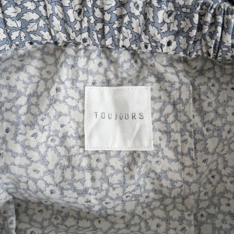 2023 / TOUJOURS / CLASSIC FLORAL PRINT COTTON CLOTH Relax Pants / 2406-0019