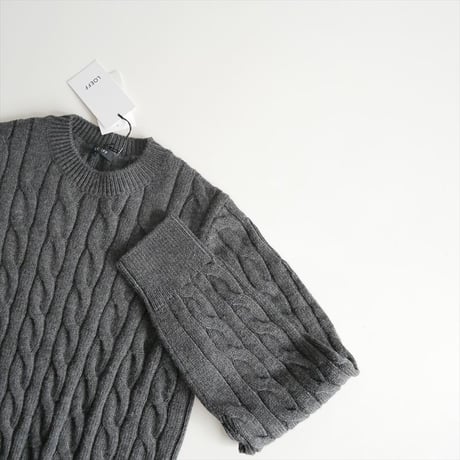 2023AW / 未使用 / LOEFF / ケーブルニット / 8813-106-0046 / 2502-0302