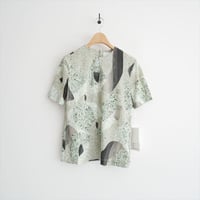 2025 / 未使用 / Mame Kurogouchi Marble Print Jersey Short Sleeve Top MM25FW-JS077 / 2605-0593