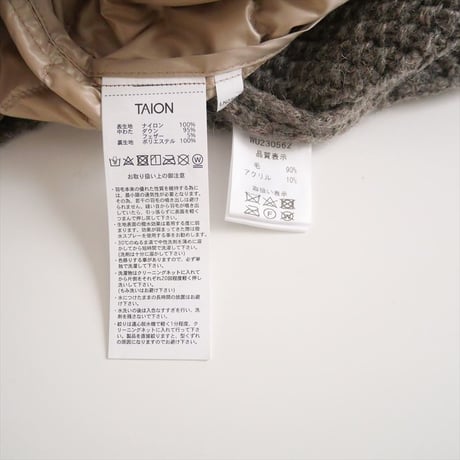 2023AW / ichi × TAION / KANOKO Knit Cardigan + Inner Down Vest / WU230562 / 2403-0231