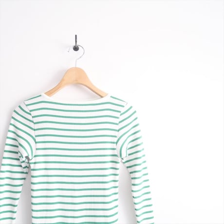 2022SS / 未使用 / Ron Herman別注 / AURALEE / RIB BOAT NECK L/S TEE / A22SB01RH / 2501-0821