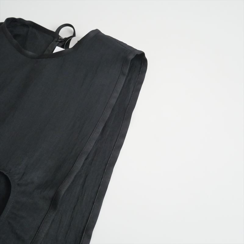 ENFOLD ドロップホールパーツ　黒　ベスト 25AW】ENFOLD エンフォルド / TONE-HOLE VEST / ホールベスト