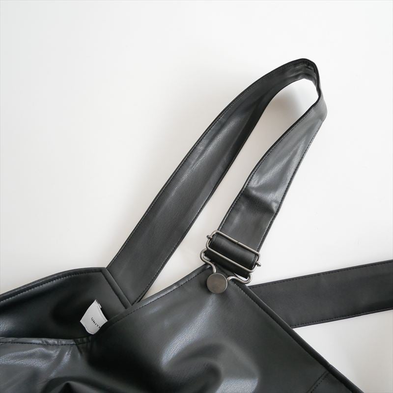 2025 / 未使用 / UNITED ARROWS / レザーライク サロペット パンツ‐ウ