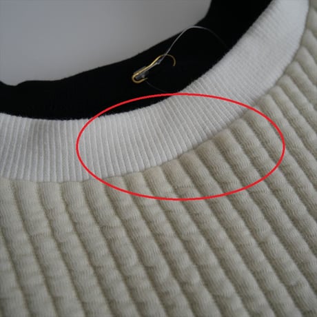2023AW / M.U / 凸凹 REVERSIBLE SWEAT WT × BK / 2404-0971
