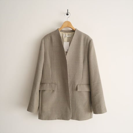 2022AW / R'IAM / Plage / チェック コートジャケット / 22010922602030 / 2410-1339