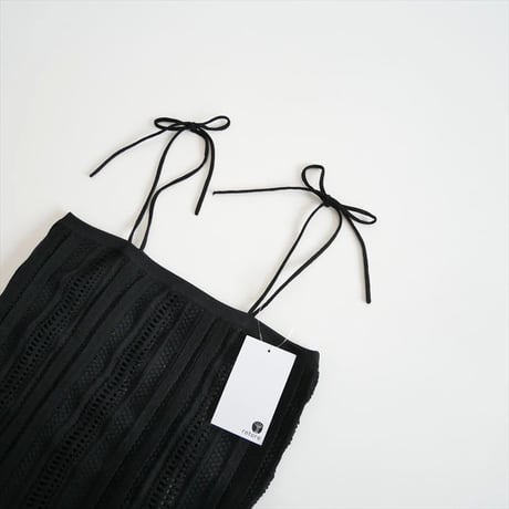 2025SS / THE SHISHIKUI / Suke cami / black / 2512-0542