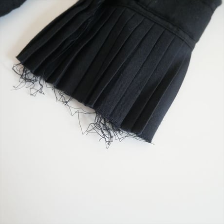 2022AW / 未使用 / JUN MIKAMI / PLEATS COLLAR WOOL BLEND SHIRT / 22AW-6-H / 2508-2195