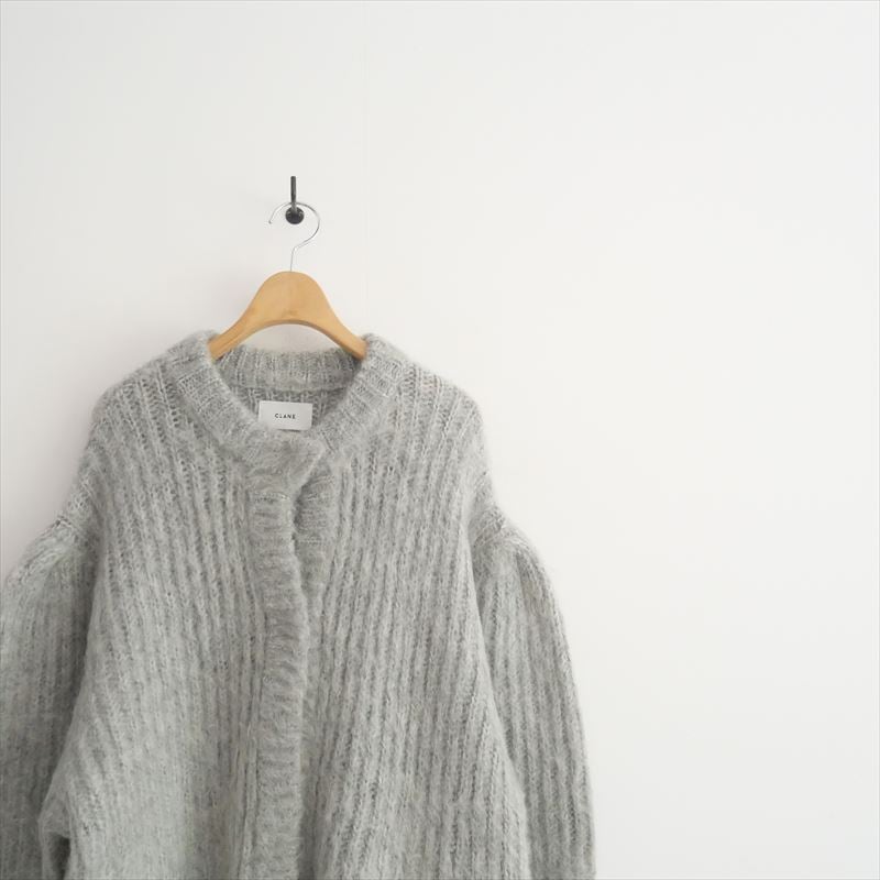 〇2022AW / CLANE / COLOR MOHAIR SHAGGY CARDIGAN